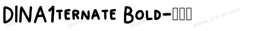 DINA1ternate Bold字体转换